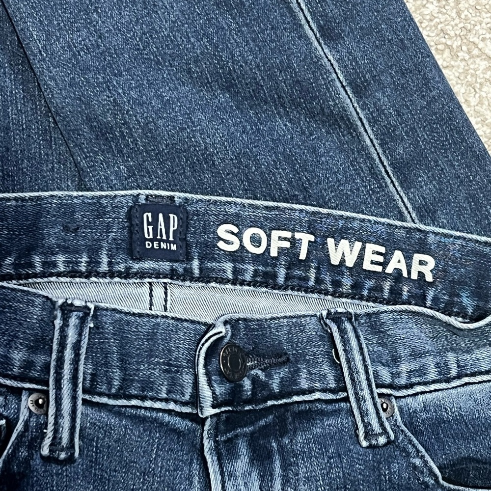 GAP Soft Wear Straight Jeans Men’s 29x30 Dark Indigo Stretch Denim